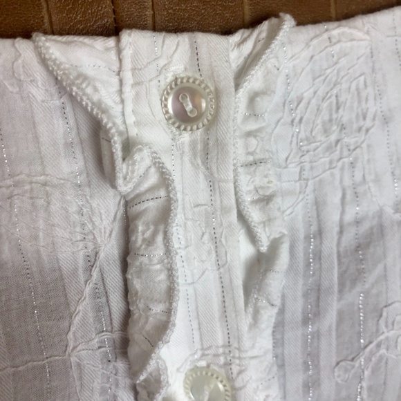 Final Touch Bateau or Shoulder Hugging, Crinkled, Ruffled Top - Picture 7 of 15